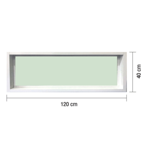 TRUSTAND (ENZO) หน้าต่างอะลูมิเนียม ช่องแสง (EZ-FIX1204) 120x40ซม. สีขาว