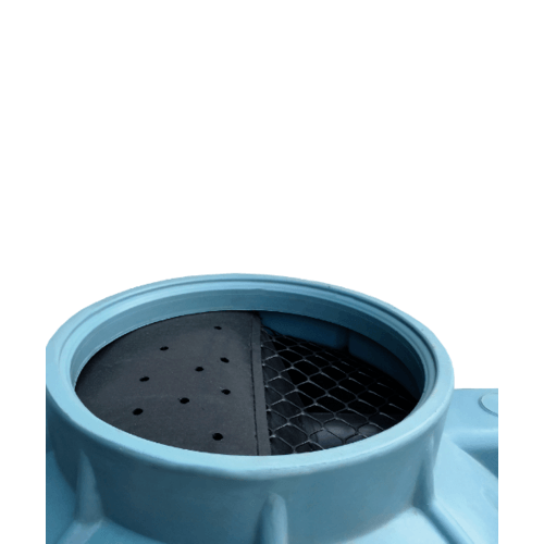 WAVE ถังบำบัดน้ำเสียแยกประเภทชนิดเกรอะ ขนาด 4000L รุ่น WS สีฟ้า