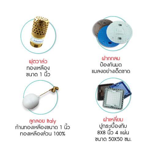 WAVE ถังเก็บน้ำใต้ดิน 2000L รุ่น WUT