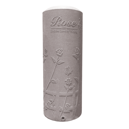 WAVE ถังเก็บน้ำบนดินลายแกรนิตทรงสูง ปลอดตะไคร่ ยับยั้งแบคทีเรีย ขนาด 400L รุ่น Rose คละสี