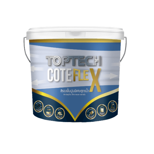 Delta สีรองพื้นอะครีลิคชนิดยืดหยุ่น Toptech Cote Flex  3.6 ลิตร