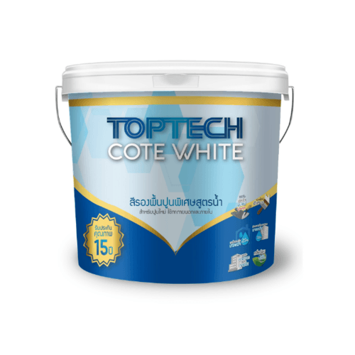 Delta สีรองพื้นอเนกประสงค์สูตรน้ำ Toptech Cote White  9 ลิตร