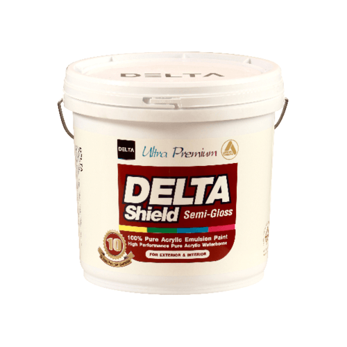 Delta สีน้ำอะครีลิค เดลต้าชิลด์ ทาภายนอก กึ่งเงา เบส B 9 ลิตร