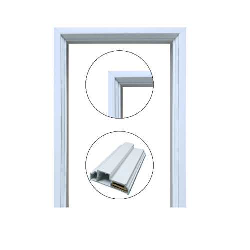 CHAMP วงกบ UPVC ขนาด 90cm.x200 ซม. สีขาว
