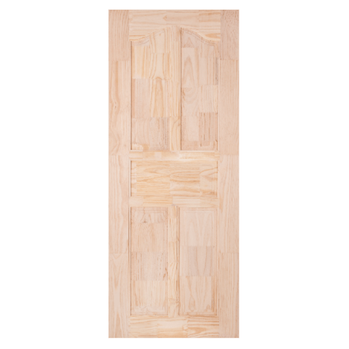 WINDOOR ประตูไม้สนนิวซีแลนด์ลวดลาย ขนาด 90x200ซม. CE-09