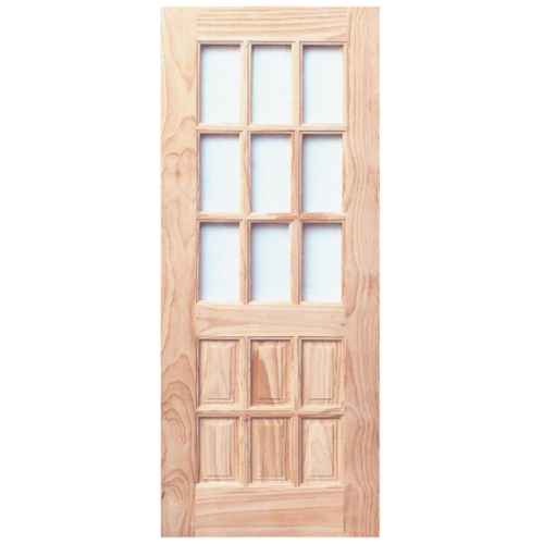 WINDOOR ประตู+กระจก สนNz 80x200 L 101 สีเหลือง