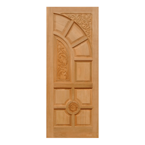 WINDOOR ประตูสลักลายไม้สัก ขนาด 80x200cm. L666