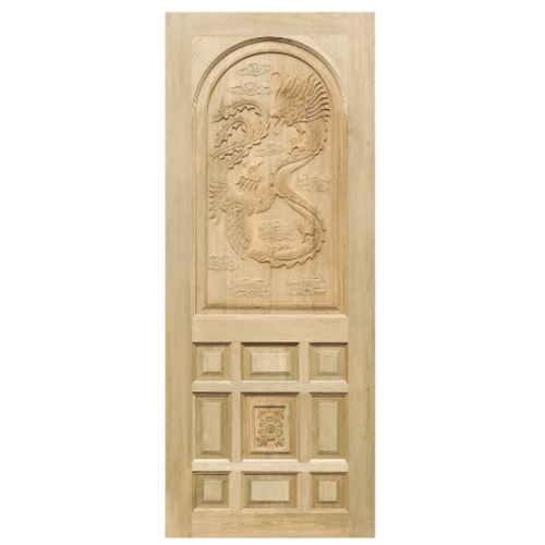 WINDOOR ประตูสลักลายไม้สนนิวซีแลนด์ขนาด 80x200ซม. LA 03