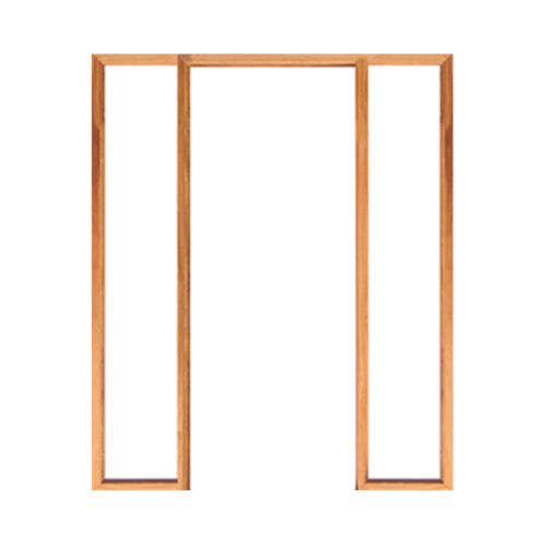 WINDOOR วงกบประตู เต็งแดง ขนาด 100x200 ซม.2นิ้ว COM 3 สีน้ำตาล