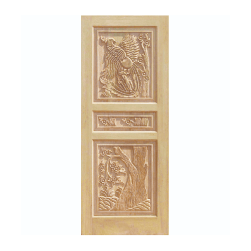 WINDOOR ประตูสลักลาย สนNz ขนาด 90x200 cm. LA 100