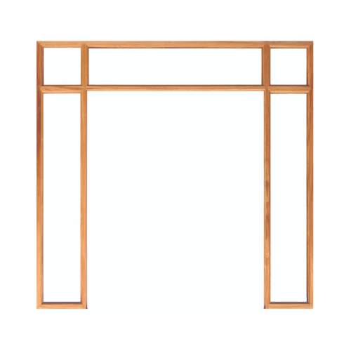 WINDOOR วงกบประตู เต็งแดง ขนาด180x200 ซม. COM 8 สีน้ำตาล