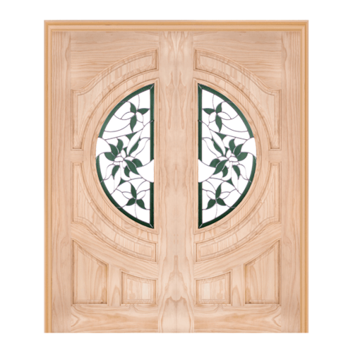 ประตู+กระจก Glaring Green-Com 6 สนNz 90x200