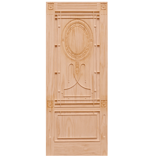 WINDOOR ประตูสลักลาย สนNz ขนาด 90x200 cm. LA 222