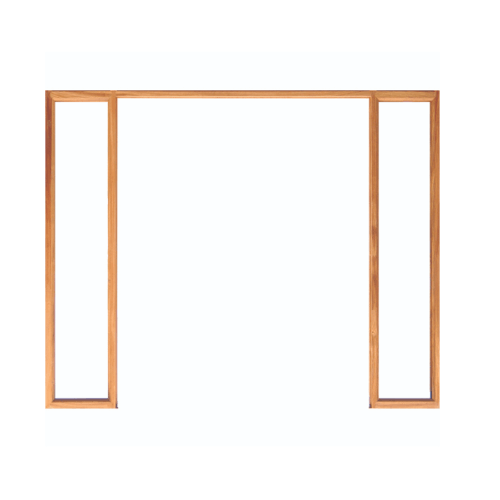 WINDOOR วงกบประตูCom 7 เต็งแดง ขนาด 140x200 ซม. สีน้ำตาลเข้ม