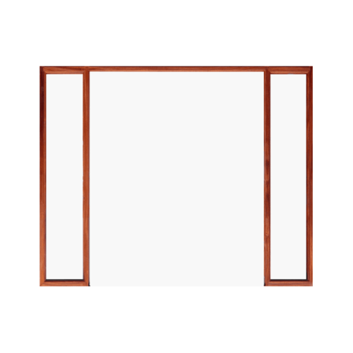 WINDOOR วงกบประตู Com 7 ไม้แดง ขนาด 140x200 ซม. 2x4 นิ้ว