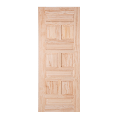 WINDOOR ประตูไม้สนNz บานทึบลูกฟัก 70x200ซม. CE 114 สีเหลือง