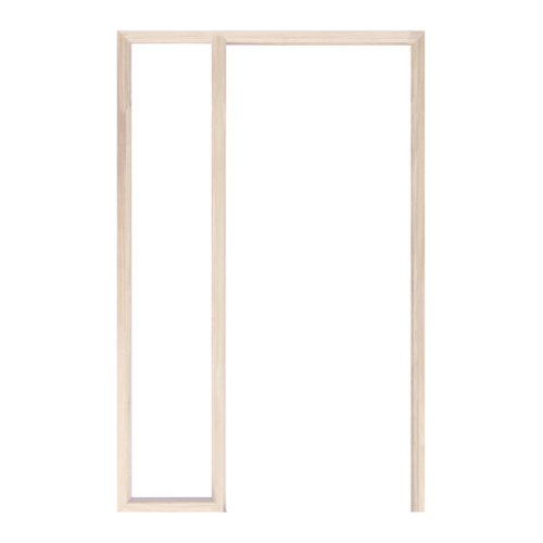 WINDOOR วงกบประตู เรดวูด ขนาด 80x200 ซม. Com 2 C2-8-20RW4 เรดวูด สีครีม