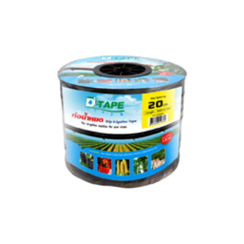 Super Products D Tape เทปกลม 20 ซม. 500ม.-2ลิตร/ชม./หัวน้ำหยด