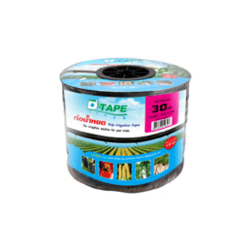 Super Products D Tape เทปกลม 30 ซม. 500ม.-2ลิตร/ชม./หัวน้ำหยด