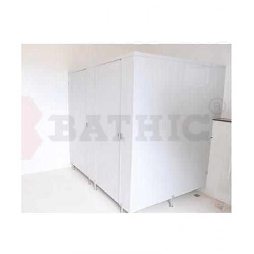BATHIC ผนังห้องน้ำพีวีซี แผงพาร์ทิชั่น 70x190 cm.สีครีม BATHIC PT สีครีม