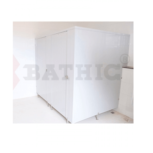 BATHIC ผนังห้องน้ำ PVC บานพาร์ติชั่น 70x190ซม. สีครีม