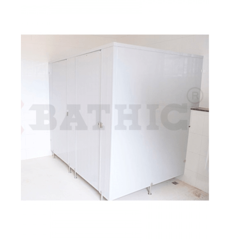 BATHIC ผนังห้องน้ำพีวีซี แผงพาร์ทิชั่น 10x190 cm. PT สีครีม