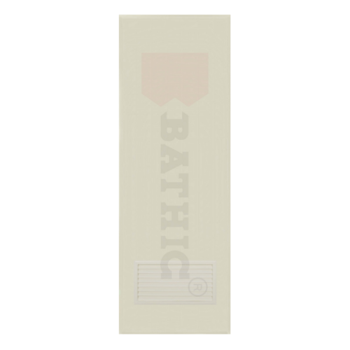 BATHIC ประตูพีวีซี เกล็ดล่าง ขนาด79x197ซม (ไม่เจาะ) BC2 สีครีม