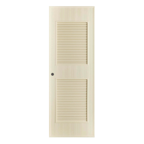 BATHIC ประตูพีวีซี เกล็ดบน-ล่าง BS4 90x200ซม. สีครีม (เจาะ)