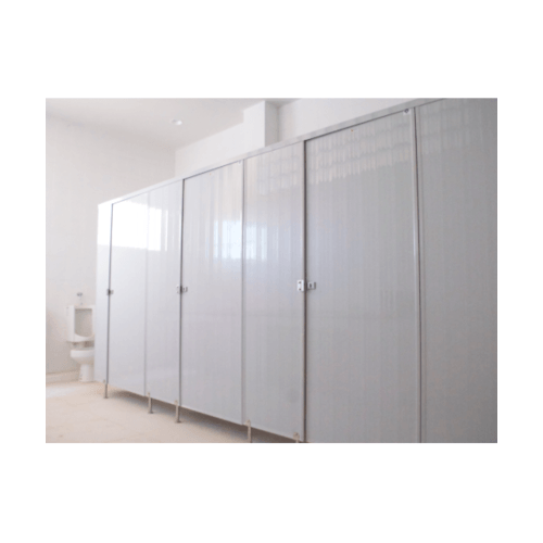 BATHIC ผนังห้องน้ำพีวีซี แผงพาร์ทิชั่น 180x125 cm. สีครีม BATHIC PT สีครีม