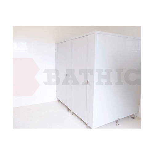 BATHIC ผนังห้องน้ำ PVC บานพาร์ติชั่น 40x185ซม. สีเทา