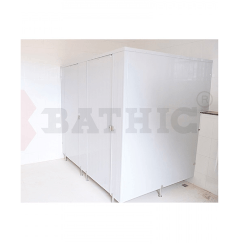 BATHIC ผนังห้องน้ำพีวีซี แผงพาร์ทิชั่น 40x180cm. สีครีม BATHIC PT สีครีม