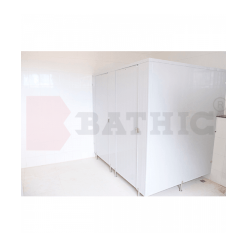 BATHIC ผนังห้องน้ำพีวีซี แผงพาร์ทิชั่น 170x190 cm.สีครีม BATHIC PT