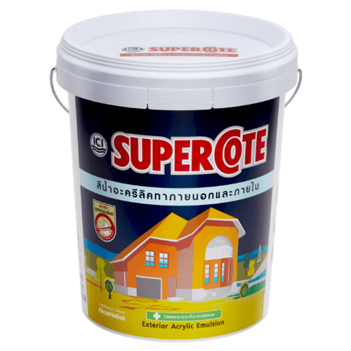 Dulux สีน้ำทาภายนอก ซูเปอร์โคท สีขาวซูเปอร์ไวท์ 511 ขนาด 5 กล