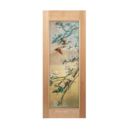 MAZTERDOOR ประตูกระจกไม้เนื้อแข็ง (90x200) Master-019