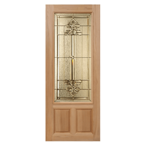 Masterdoors ประตูกระจกไม้สยาแดง 80x200 cm. Lotus-08