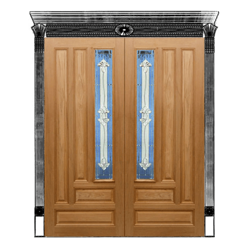 MAZTERDOOR ประตูไม้สยาแดง ขนาด 80x200 cm. Jasmine-09A