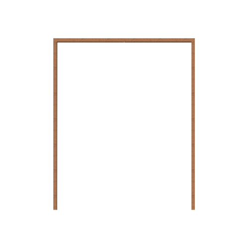 MAZTERDOORS ชุดวงกบประตูไม้ ไม้เนื้อแข็งบานเฟี้ยม 160x150ซม.