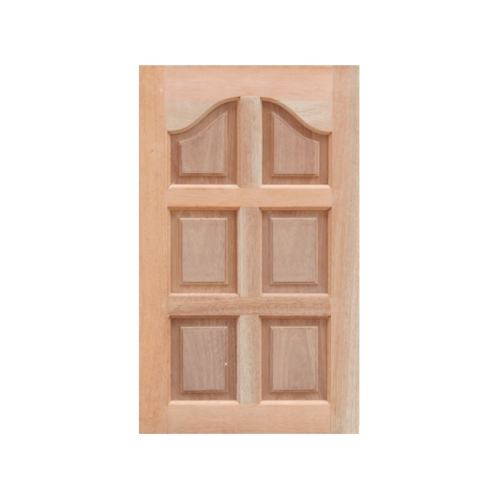 MAZTERDOOR หน้าต่างไม้สยาแดง 6ฟักปีกนก WD-08 50x100ซม.
