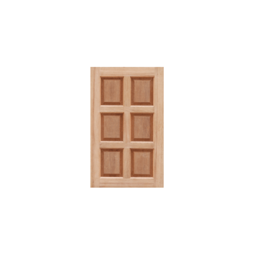 MAZTERDOOR บานหน้าต่างไม้สยาแดง บานทึบ6ฟัก ขนาด46x100cm