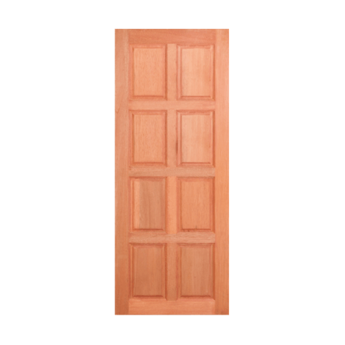 Masterdoors ประตูไม้สยาแดง บานทึบ 8 ฟัก ขนาด 100x200cm.