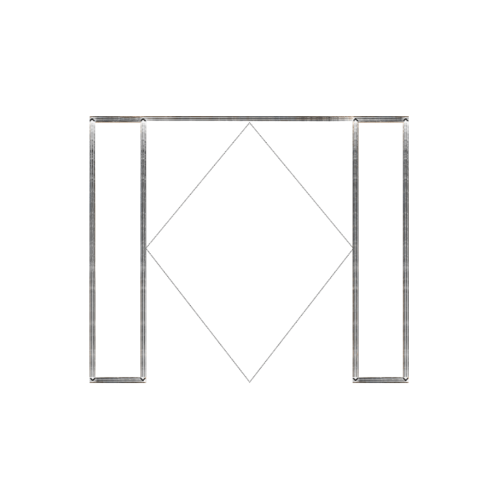 MAZTERDOOR วงกบประตูไม้เนื้อแข็ง ขนาด 290X200 cm. SET 3