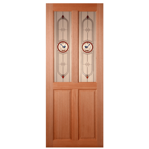 MAZTERDOOR ประตูกระจกไม้สยาแดง ขนาด 100x200 cm. SS-02/1