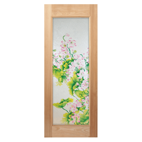 ประตูกระจกไม้นาตาเซีย Master-002 70x200 cm.