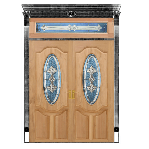 MAZTERDOOR เชท 2ไม้สยาแดง ขนาด 240x160 cm. ORCHID-09