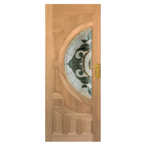 ประตูกระจกไม้สยาแดง VANDA-01 90x206 cm.