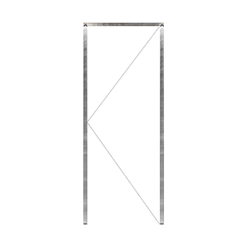 MAZTERDOORS ชุดวงกบประตูไม้ ไม้เนื้อแข็ง SET1 100x240ซม.