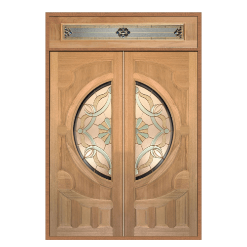 MAZTERDOOR SET 2 ประตูสยาแดง ขนาด 180x240 cm. VANDA-02