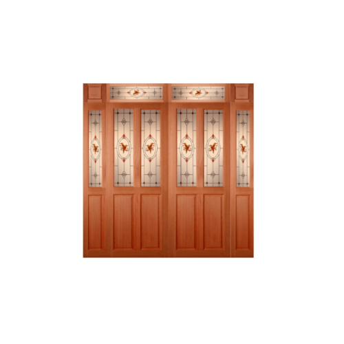 MAZTERDOOR SET 4 ประตูไม้สยาแดง ขนาด 100x200 cm. SS-02/2