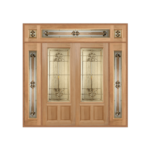 MAZTERDOOR SET 4ไม้สยาแดง ขนาด 240x285cm. LOTUS-08