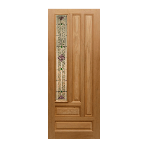 MAZTERDOOR ประตูกระจกสยาแดง ขนาด 40x200cm. JASMINE-06
